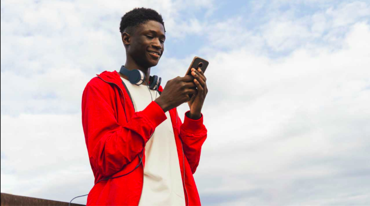 Person using phone
